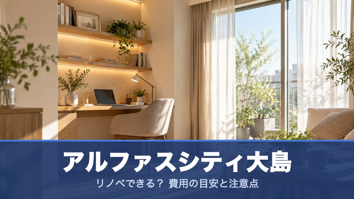 アルファスシティ大島のリノベーションのイメージ画像