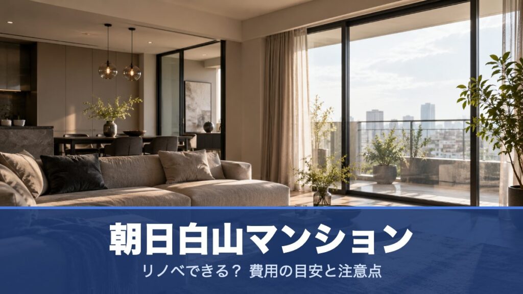 朝日白山マンションのリノベーションのイメージ画像