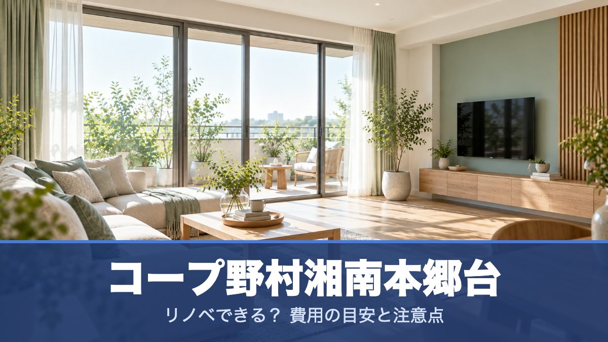 コープ野村湘南本郷台のリノベーションのイメージ画像