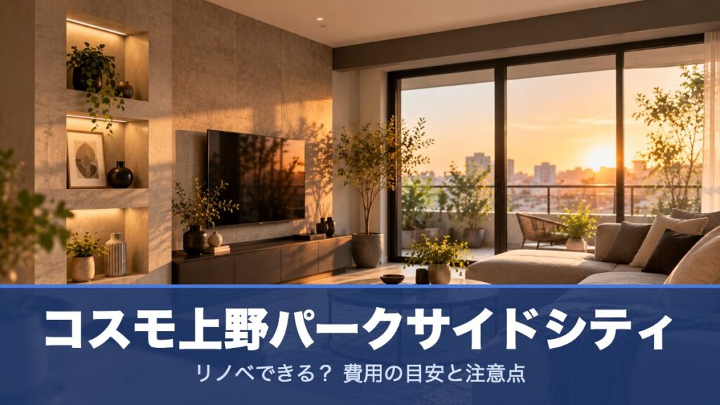 コスモ上野パークサイドシティのリノベーションのイメージ画像