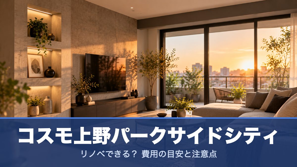 コスモ上野パークサイドシティのリノベーションのイメージ画像