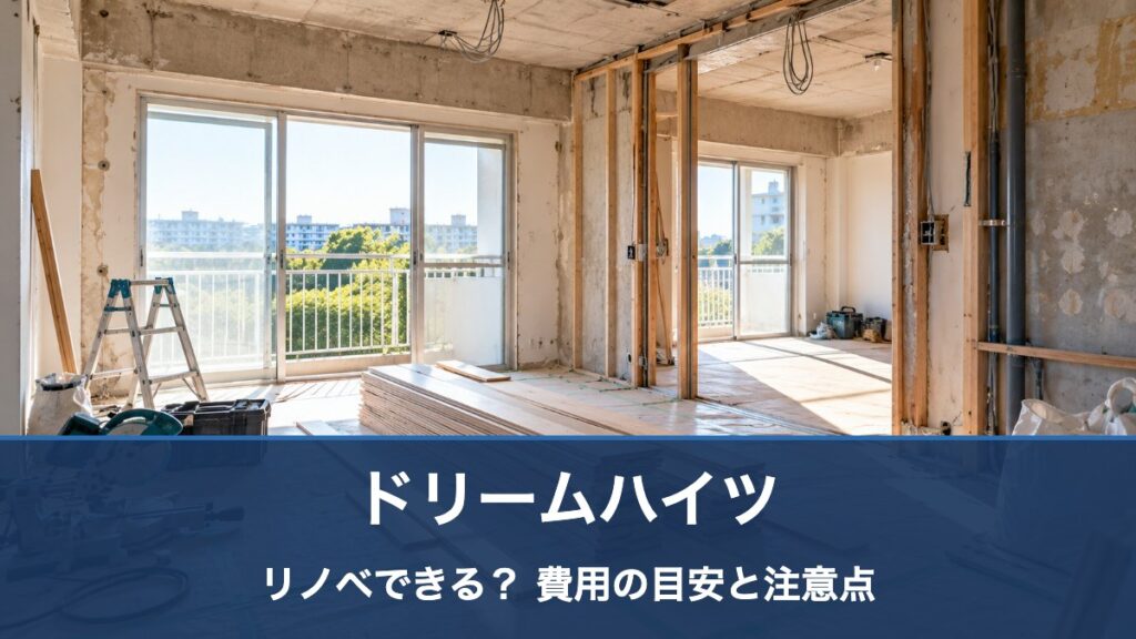 ドリームハイツのリフォーム・リノベーション費用の目安