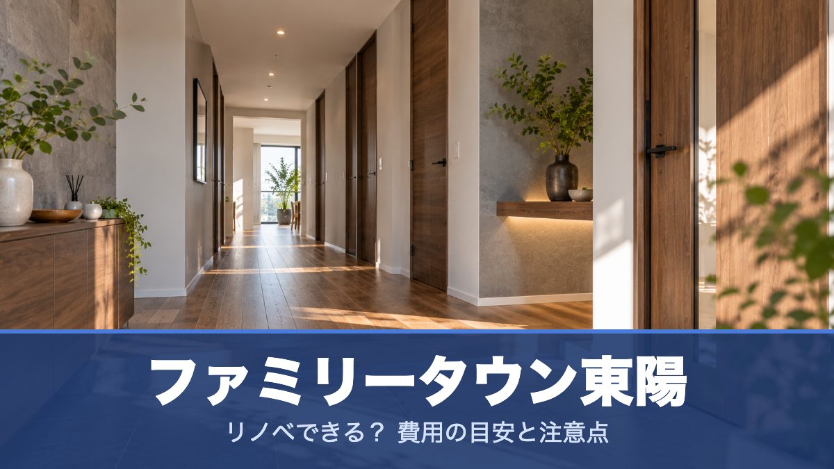 ファミリータウン東陽のリノベーションのイメージ画像