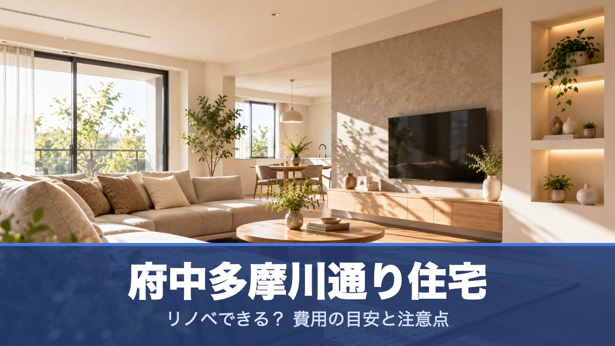 府中多摩川通り住宅のリノベーションのイメージ画像