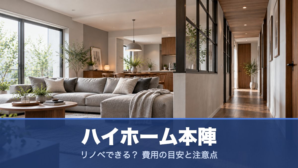 ハイホーム本陣のリノベーションのイメージ画像
