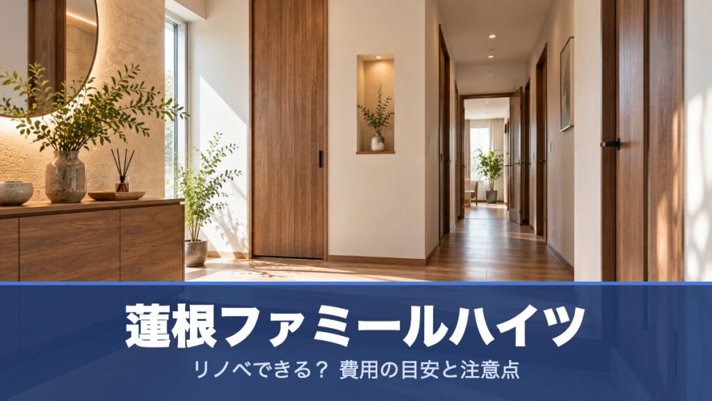 蓮根ファミールハイツのリノベーションのイメージ画像