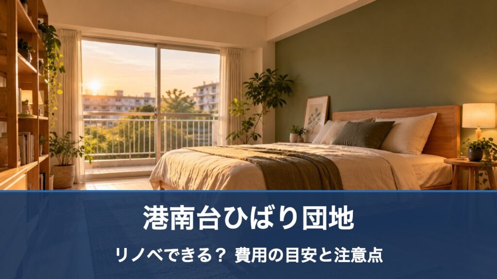 港南台ひばり団地のリフォーム・リノベーション費用の目安
