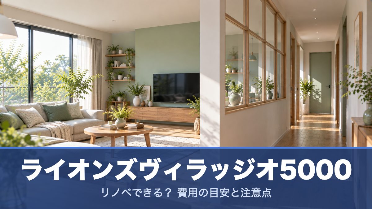 ライオンズヴィラッジオ5000のリノベーションのイメージ画像