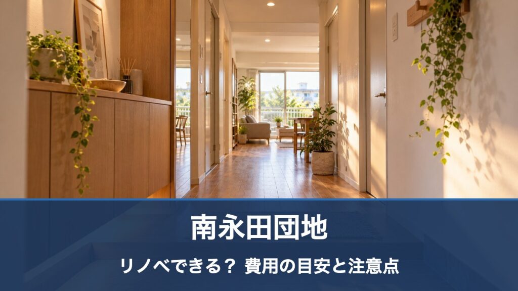 南永田団地のリフォーム・リノベーション費用の目安