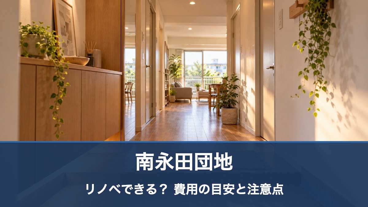 南永田団地のリフォーム・リノベーション費用の目安
