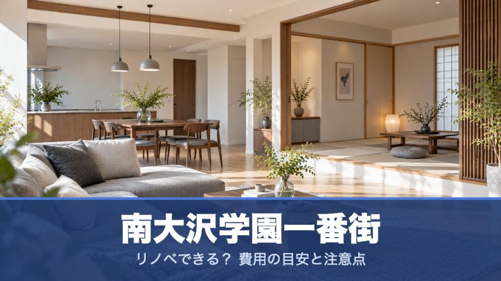 南大沢学園一番街のリノベーションのイメージ画像