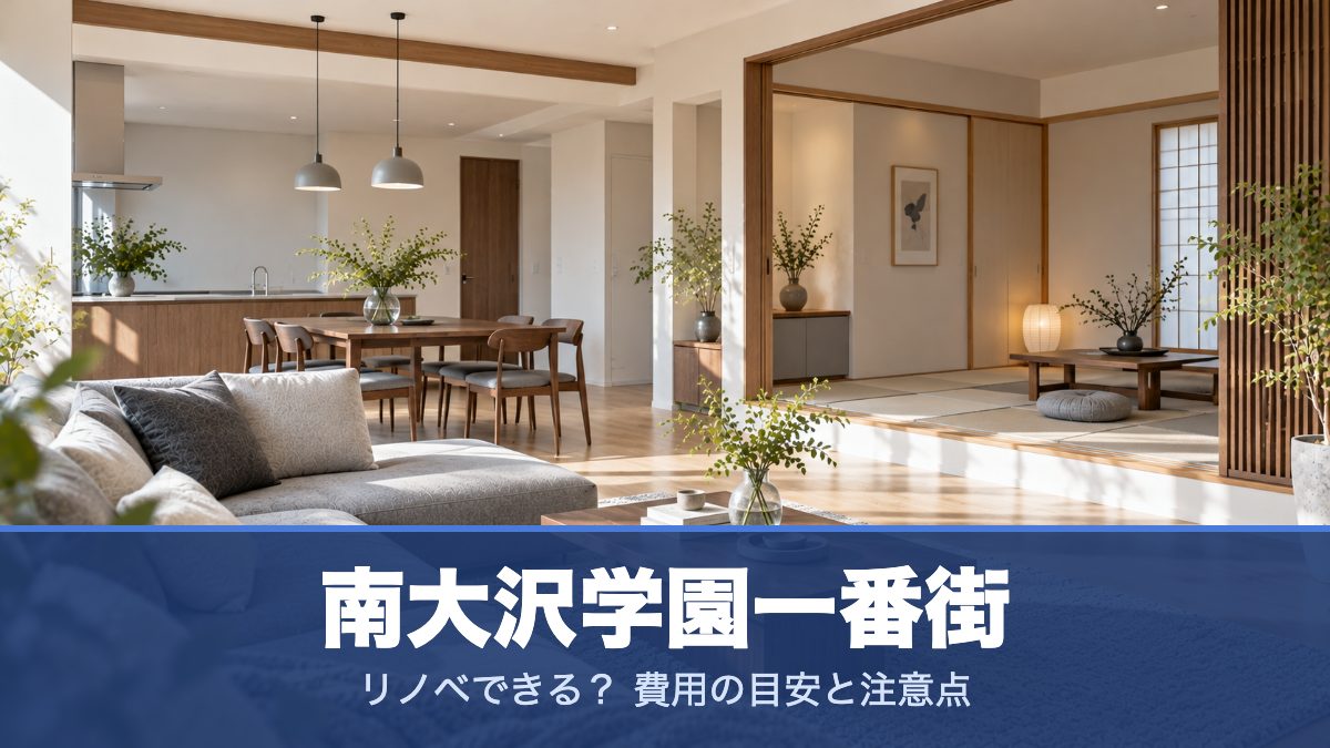 南大沢学園一番街のリノベーションのイメージ画像