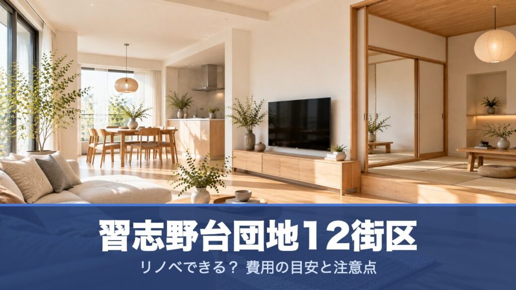 習志野台団地12街区のリノベーションのイメージ画像